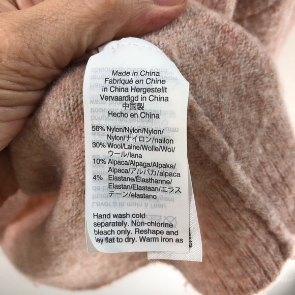 Madewell Wool Alpaca Sweater Sz XXS Oversized Pullover Balloon Sleeve Crewneck - Picture 6 of 9